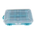 thumbnail image 1 of Nueva caja de almacenamiento de tornillos transparente portátil de 13 rejillas caja de herramientas de almacenamiento multifuncional de doble cara caja de plástico azul JFHHH pequeña, 1 of 5