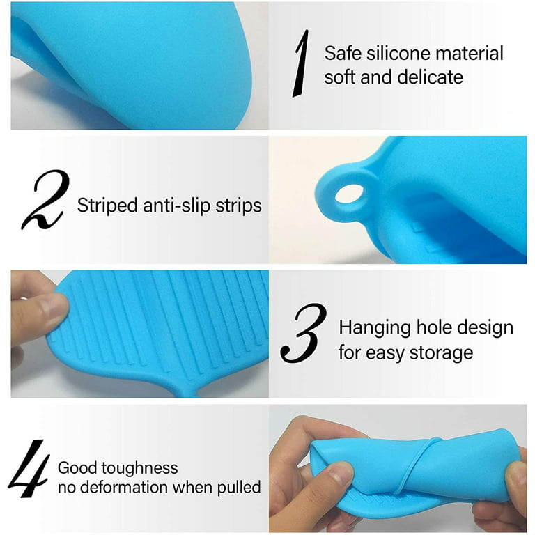 Silicone Oven Gloves, Silicone Pot Holders, Heat Resistant Oven