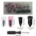thumbnail image 3 of BLUESON 30+1Pc Tire Repair Rubber Nail Car Tire Repair Screw In Rubber Plug Nail Vacuum, 3 of 9