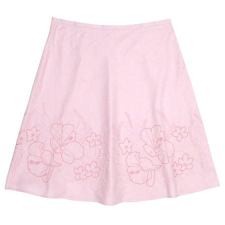Women's Embroidered Linen Skirt