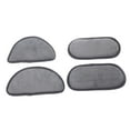 thumbnail image 4 of SEWCHICS 4-Pack Grey Semicircular Microfiber Drip Trays for Mini Fridge Leak and Household Use, 4 of 8