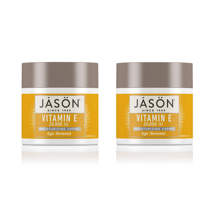 Pack of 2 JASON Age Renewal Vitamin E 25,000 IU Moisturizing Cream, 4 Ounce