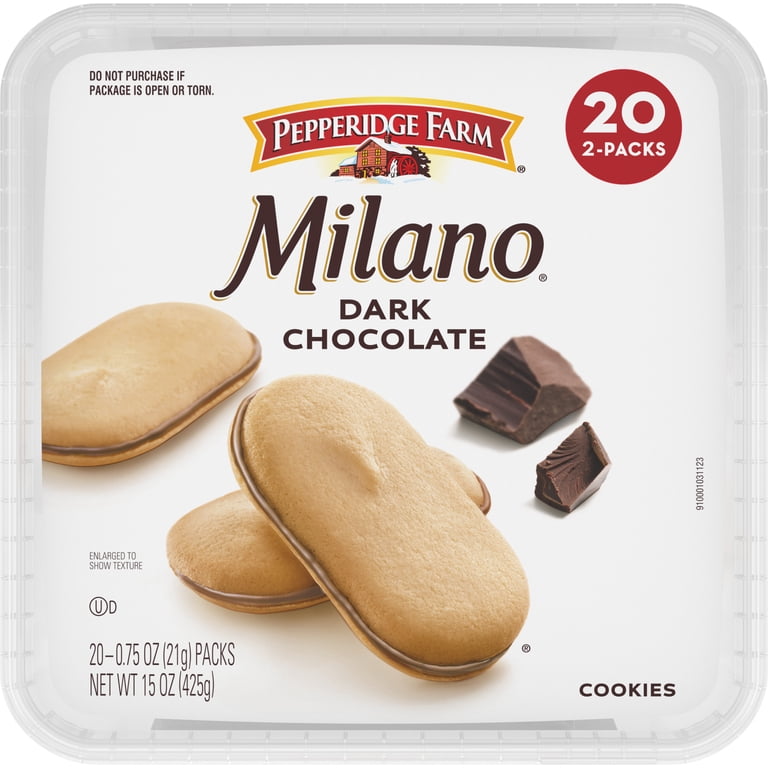 Pepperidge Farm, Milano Cookies, Dark Chocolate, 20 Packs