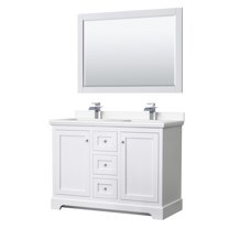 Wyndham Collection Wcv232348d-Vca-M46 Avery 48" Free Standing Double Basin Vanity Set -