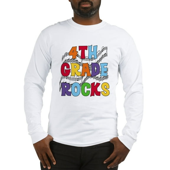 CafePress - Bright Colors 4Th Grade Long Sleeve T Shirt - Unisex Cotton Long Sleeve T-Shirt