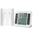 thumbnail image 1 of unique Wireless Refrigerator Thermometer Digital Freezer Thermometer Temperature Monitor with 2 Sensors for Indoor Outdoor, 1 of 5