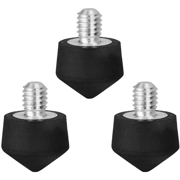 Foto&Tech 3 Pieces Universal Anti Slip Rubber Tripod Feet Compatible with Benro Gitzo Induro Kingjoy Manfrotto, Thread Tripod Foot Replacement for Smooth and Uneven Surfaces (M8)