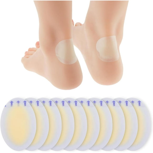 Blister Bandages for Feet, 40Pcs Blister Pads Blister Cushions Gel Hydrocolloid Seal Bandages for Foot, Toe, Heels Waterproof Blister Prevention Ultra-Thin Adhesive
