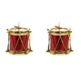 thumbnail image 1 of YWIYIUD Décorations de Sapin de Noël Mini Tambour Pailleté Rouge, Ornement d'Instruments de Bureau Décoration de Fête de Noël Mariage 1/2/3/4/5/6/7/8 Pcs, 1 of 4