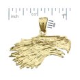 thumbnail image 2 of 14K Gold Golden Eagle Head Pendant, 2 of 5