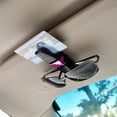 thumbnail image 4 of Cheers.US Glasses Holders for Car Sun Visor, Sunglasses Holder Clip Hanger Eyeglasses Mount, Double-Ends Clip and 180 Degree Rotational Car Glasses Holder with Ticket Card Clip, 4 of 7