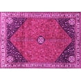 thumbnail image 1 of Ahgly Company Indoor Rectangle Medallion Pink Traditional Area Rugs, 5' x 7', 1 of 4