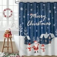 thumbnail image 6 of Inosoo Christmas Fabric Shower Curtain, 72"x 72", Santa Clau Shower Curtains, Washable, 6 of 14