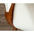 thumbnail image 3 of Carson Carrington  Samantha Dining/Accent Chair - Set of 2 Cream Fabric/Walnut Wood, 3 of 5