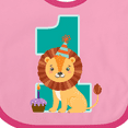 thumbnail image 4 of Inktastic First Birthday Boy Lion 1 Year Old Boys or Girls Baby Bib, 4 of 4