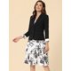 thumbnail image 3 of Conjunto de 2 Piezas Allegra K con estampado de lazo Negro L, 3 of 6