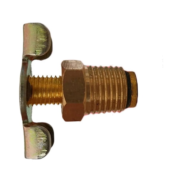 AIGO 1/4" NPT Male Air Brake Drain Cock Valve – Brass Shutoff For Air Tanks & Compressors