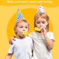 thumbnail image 5 of 24 Pieces Party Blower Party Horns Noisemakers Whistles Party Squawkers Fringed Noise Maker Blowouts for Birthday Graduation Sporting Events Party Favors Supplies - yellow, 5 of 6
