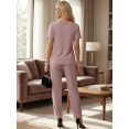 thumbnail image 3 of Conjunto Elegante de 2 Piezas con Brillo, Blusa y Pantalón Sofisticado, Estilo Chic para Mujer, 3 of 5