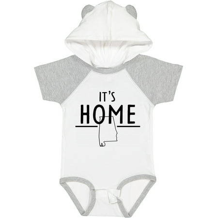 

Inktastic It s Home- Alabama State Outline Gift Baby Boy or Baby Girl Bodysuit
