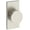 Satin Nickel, variant on Baldwin Reserve Contemporary Knob - 5" Rose, Privacy, Satin Nickel