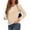 Almond, variant on OHHSHEEN Womens Long Sleeve Shirts, Casual Crewneck Tunic Tops for Womens Fall, Basic Tees for Women Loose Fit