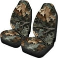 thumbnail image 4 of KUIFORTI Soft Car Seat Covers Front and Rear Seat Protector Hunting Camo Car Accessories for Women Easy to Install Auto Car Front Seat Covers Universal Fit Trucks SUVs Sedans, 4 of 6