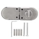 thumbnail image 4 of Cerradura de puerta corrediza de vidrio,Cerradura de puerta de vidrio Puerta corrediza ovalada Barra de seguridad Cerradura de puerta de ducha Solución innovadora Jadeshay A, 4 of 8