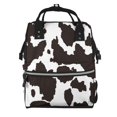 thumbnail image 1 of Disketp Cow Skin 2 Mochila de Pañales de Gran Capacidad con Múltiples Bolsillos, Mochila de Viaje Multifuncional para Bebé, Unisex, Moderna y Resistente, 1 of 6
