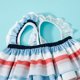 thumbnail image 5 of Augper Toddler Kid Baby Girl Vest Ruffle Print Swimwear+Swimming Trunks Two-Piece Set, 5 of 9