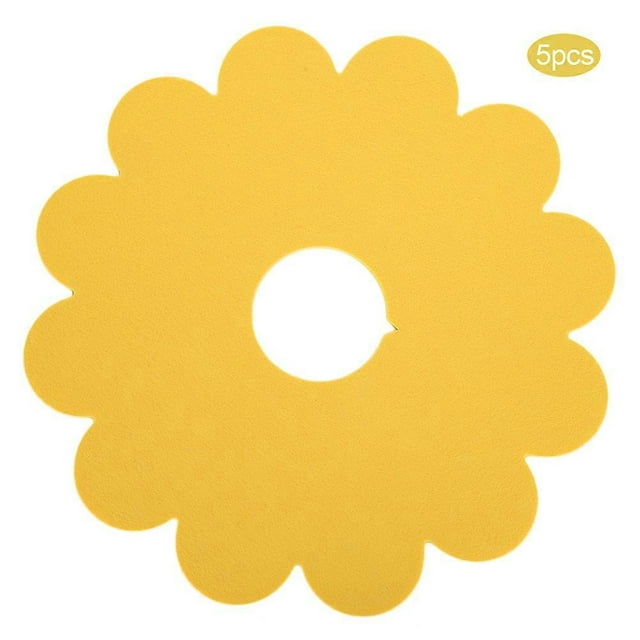 5pcs Pet Cat Recovery Collar Yellow Flower Soft Elizabethan Cone Anti Bite Anti Lick Wound Healing Protection(XS )