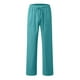 thumbnail image 3 of Pantalones de Lino de los Hombres con Cordón Elástico de Color Sólido Pantalones Sueltos 60% Algodón 40% Lino, Pantalones Casuales para el Verano, 3 of 5