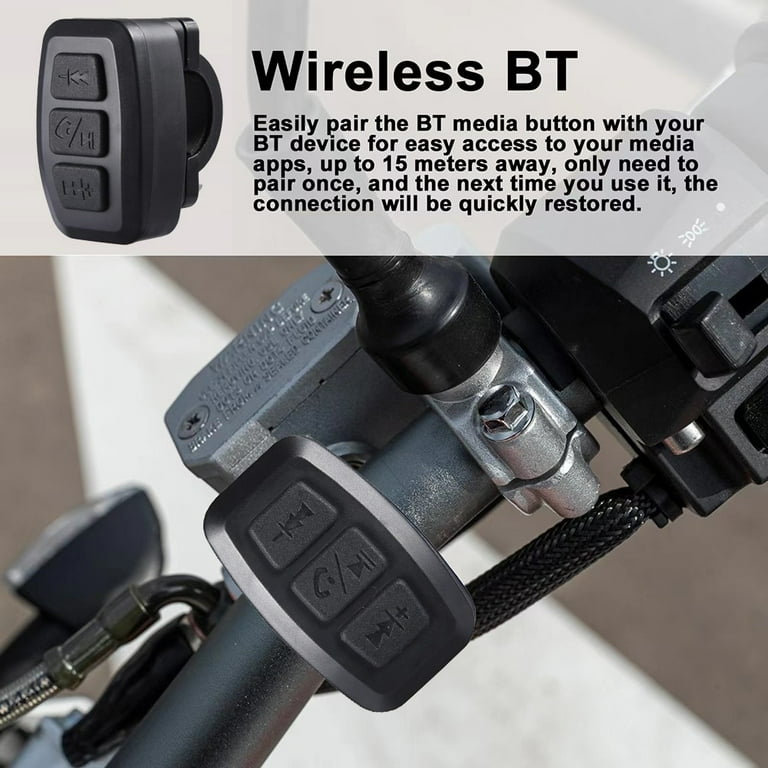 Wireless Bluetooth-compatible Remote Motorcycle Bike Handlebar