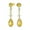 Gold-Tone, variant on Bling Jewelry Womens Art Deco Vintage Dangle Chandelier Earrings with CZ Teardrop