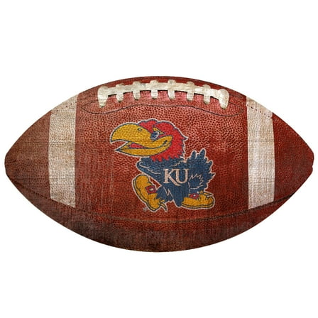 Kansas Jayhawks 12'' Football Sign