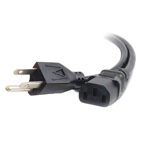 09482 PCB, 18AWG, 125V, 15FT, Power Cord, 3 Pin Connector, Universal, Black