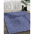 thumbnail image 2 of Ahgly Company Indoor Square Patterned Denim Blue Area Rugs, 8' Square, 2 of 6