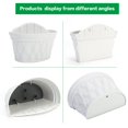 thumbnail image 4 of Macetas colgantes de pared 11.5 pulgadas para valla y barandilla cesta colgante para balcón interior y exterior contenedor de plástico medio redondo p, 4 of 7