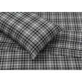 thumbnail image 6 of RUVANTI Flannel Sheets California King - 100% Cotton Brushed Bed Sheet Sets - Deep Pockets 16 inches (fits up to 18") - All Seasons Breathable & Super Soft - Warm & Cozy - 4 Pcs - Grey Plaid, 6 of 8