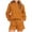 Orange, variant on XFLWAM Women's 2 Piece Lounge Sets Casual Cozy Oversized Hoodie Sweatshirt Shorts Outfits Fall Long Sleeve Pja Set Sweatsuits