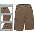 thumbnail image 5 of Little Donkey Andy Women's 10 Inches Quick Dry Hiking Cargo Shorts Lightweight Bermuda Golf Shorts Outdoor Travel Brown Size XL, 5 of 6