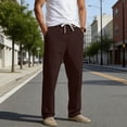 thumbnail image 2 of Hurxie Men's Hiking Pants Lightweight, Quick-Dry Moisture Wicking Outdoor Pants Coffee,L, 2 of 7
