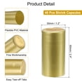 thumbnail image 3 of Uxcell 40Pcs Cápsulas Termocontraíbles con 40Pcs Tapones de Corcho para Vino, 30x60mm, Amarillo, 3 of 7