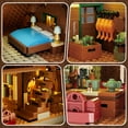 thumbnail image 4 of Set de construcción INSOON Wood Cabin con luz LED, 2570 piezas, 10-12 o más, 4 of 9