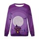 thumbnail image 4 of ICHUANYI Liquidación Moda Mujer Halloween Impreso Manga Larga Cuello Redondo Señoras Sudadera Tops Blusa ICHUANYI WER202308244818, 4 of 4