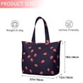 thumbnail image 4 of Red Strawberry Plants Dark Pattern Travel Tote Bags for Women Carry On,Large Weekender Bags for Women Travel,Multi Functional Duffle Bag for Work,Shopping,Sports, 4 of 5