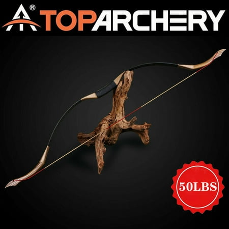 50# Archery Traditional Recurve Bow Handmade Mongolian Horsebow Shooting Hunting