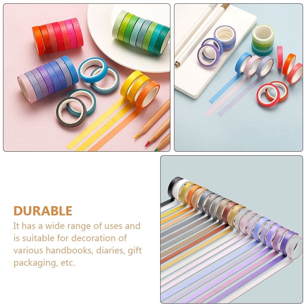 Set of 3 Hand Account Tapes Scrapbook Double Sided for Crafts Crafting Colorful