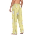 thumbnail image 6 of Smiling Suns Men's Lightweight Pajama Bottoms Stretch Elastic Waist Side Pockets Spring Fall, 6 of 7