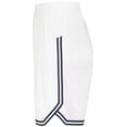 thumbnail image 5 of Holloway Sportswear XS Womens RETRO BASKETBALL SHORTS White/Navy 224377, 5 of 7